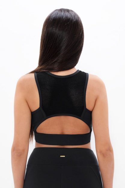 Boston - Open Back Bra Top - Black Sand at Kamakhyaa by 1 People. This item is Black, Bra, Made from Natural Materials