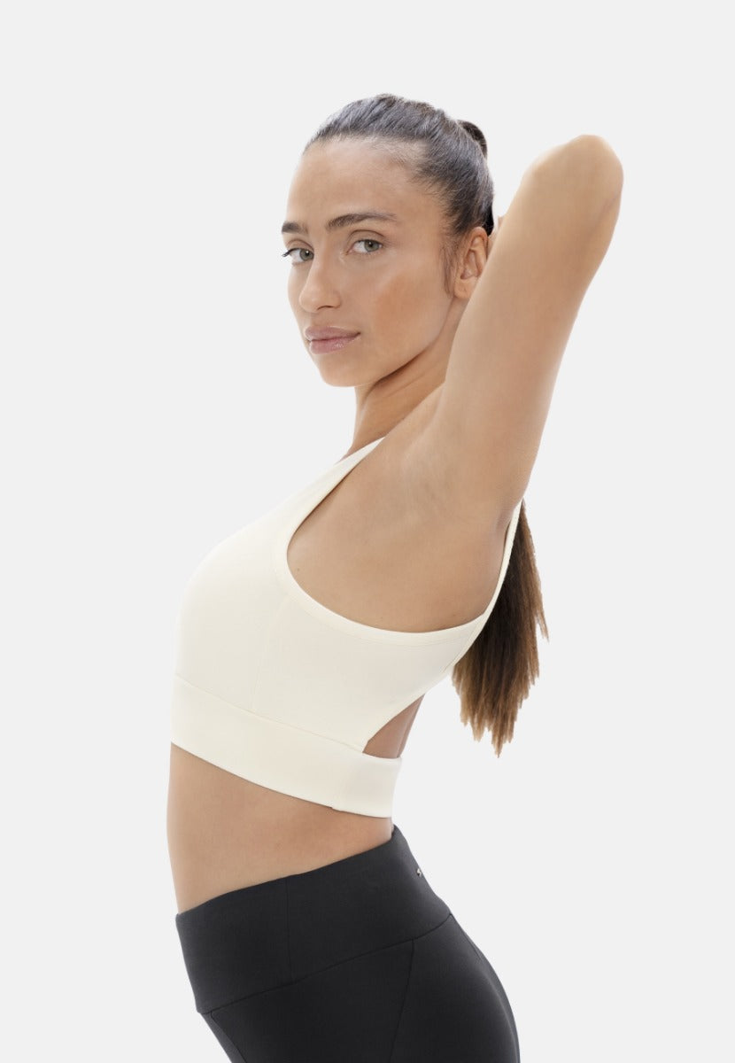Boston - Open Back Bra Top - Powder at Kamakhyaa by 1 People. This item is Bra, Made from Natural Materials, White