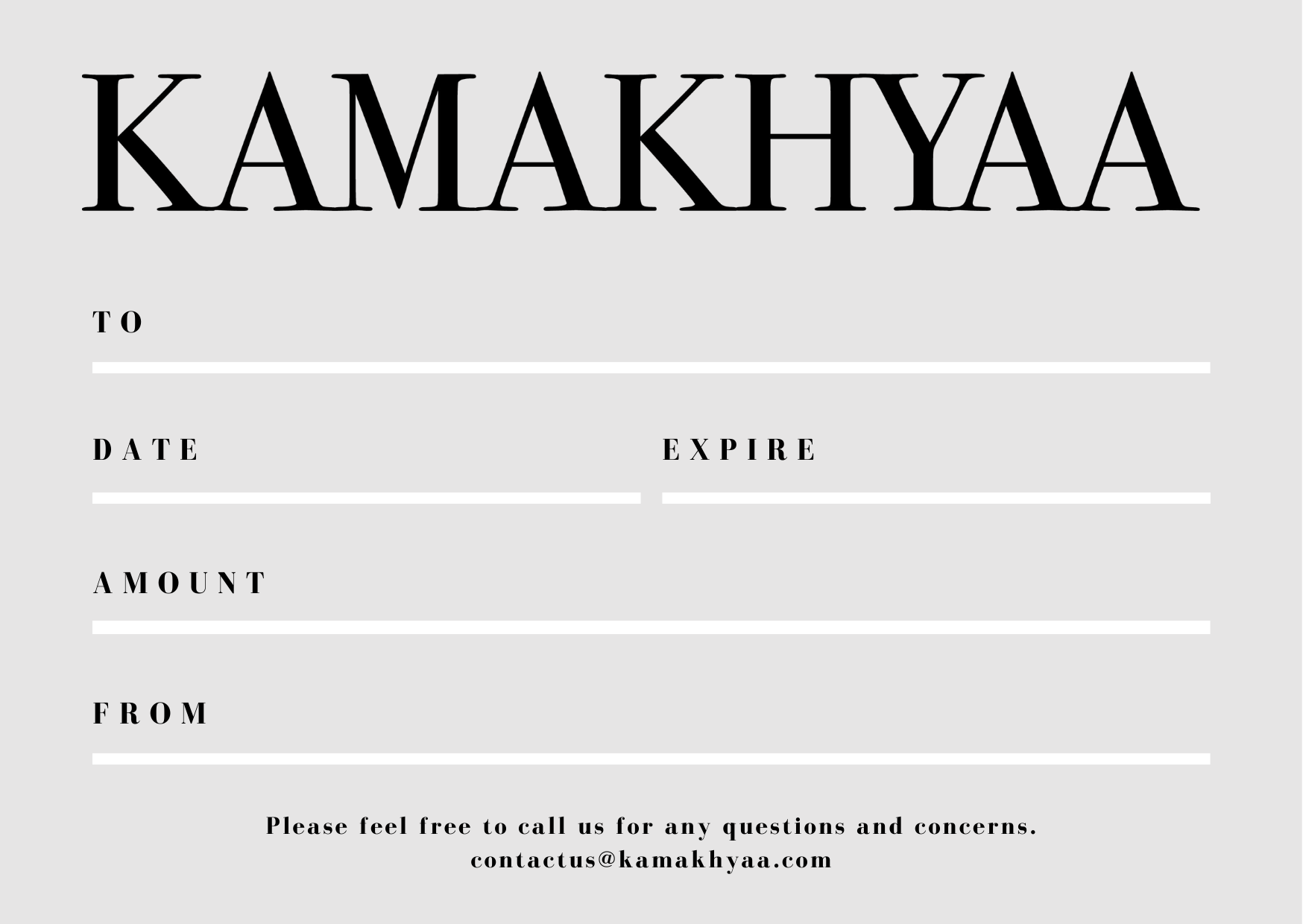 KKY Gift Card at Kamakhyaa by Kamakhyaa. This item is 