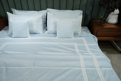 Azure Whisper Cotton Bloom Set of 5 & 7 at Kamakhyaa by Aetherea. This item is Bed Sets, Home