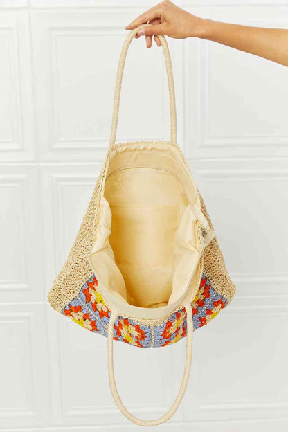 Fame Off The Coast Straw Tote Bag at Kamakhyaa by Trendsi. This item is Bags, Fame Accessories, Ship from USA, Trendsi