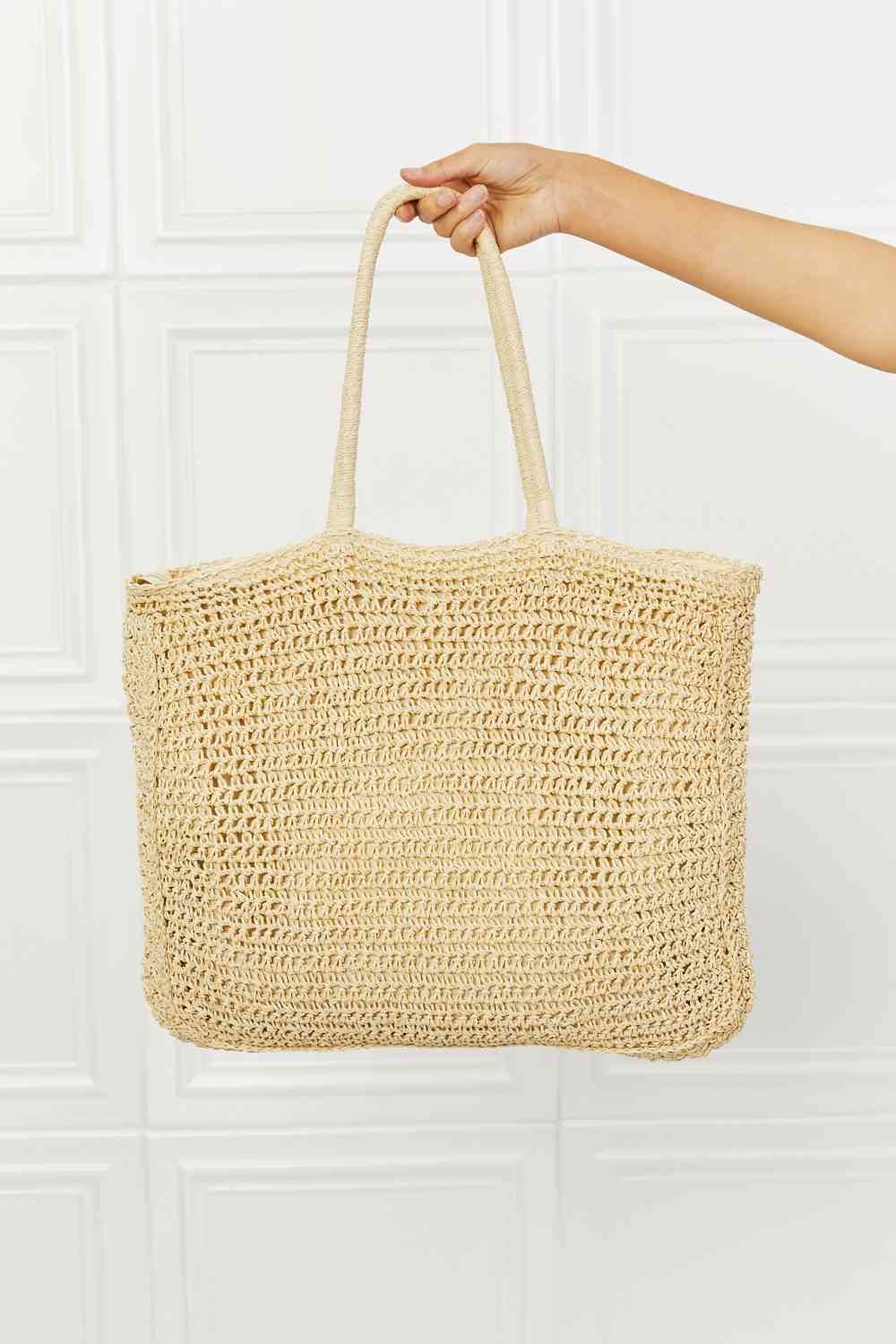 Fame Off The Coast Straw Tote Bag at Kamakhyaa by Trendsi. This item is Bags, Fame Accessories, Ship from USA, Trendsi