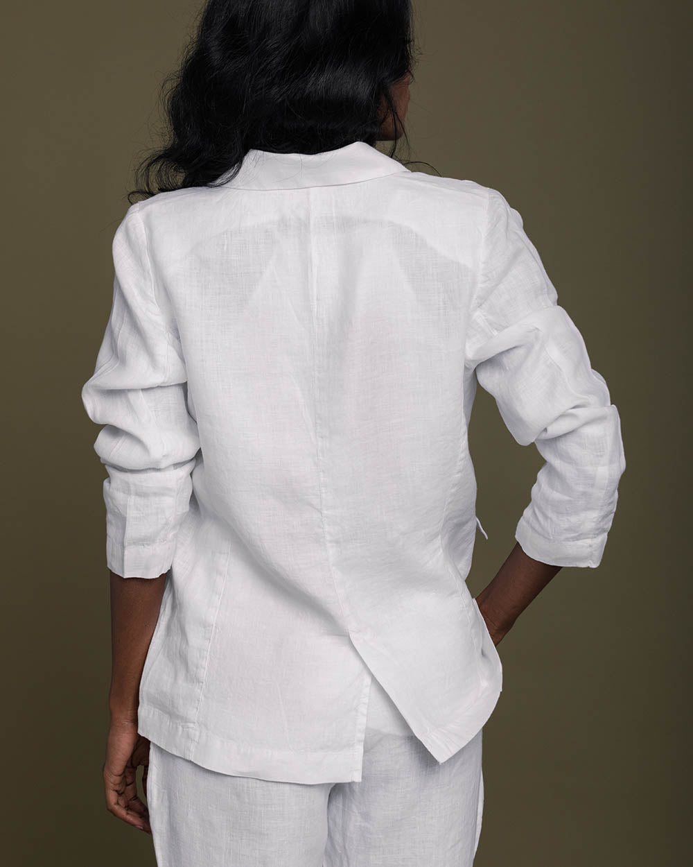 The She’S Everything Blazer - Coconut White at Kamakhyaa by Reistor. This item is Blazers, Casual Wear, Hemp, Natural, Office Wear, Solids, White, Womenswear
