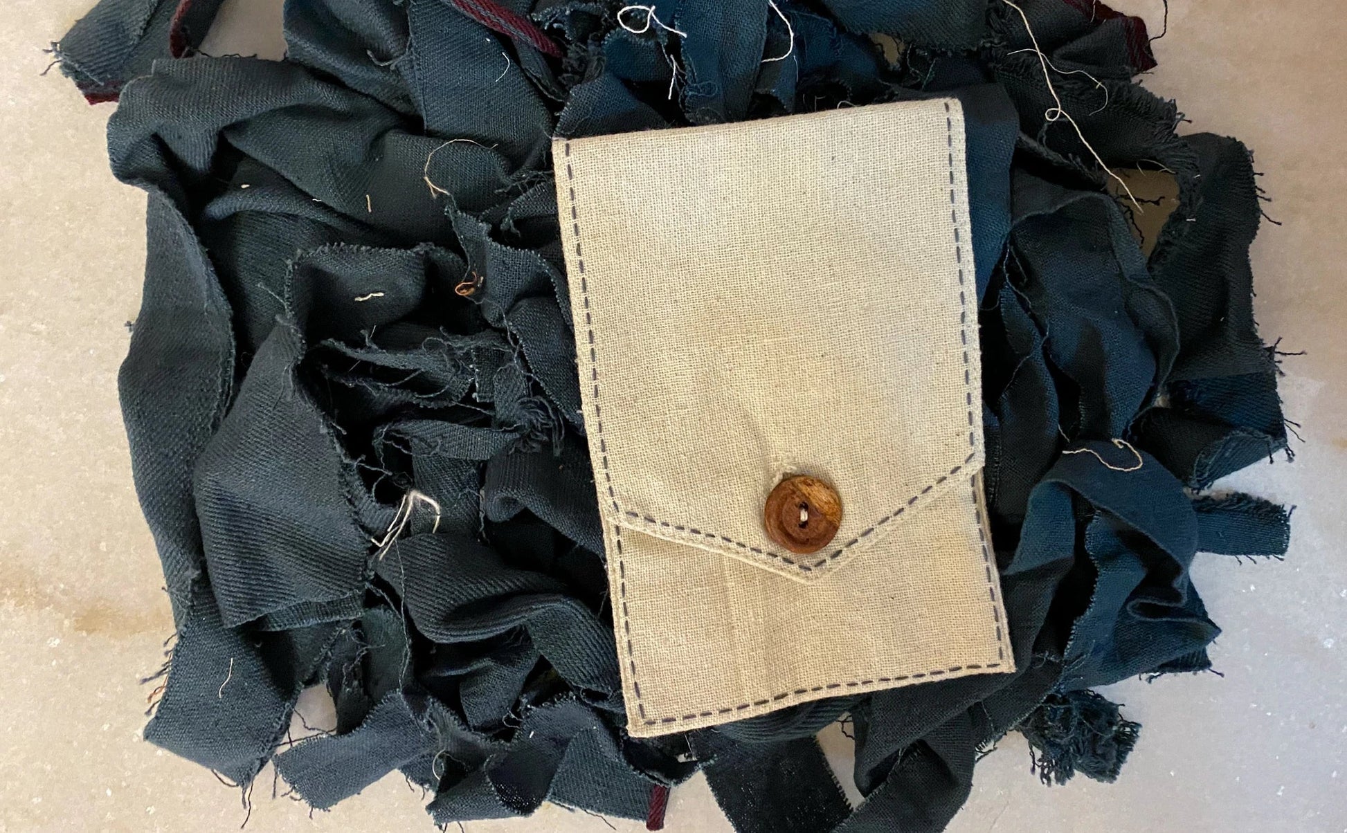 White/ Charcoal Grey/ Beige Upcycled Belt Bag at Kamakhyaa by Lafaani. This item is Add Ons, Bags, Belt Bags, Casual Wear, Free Size, Less than $50, Multicolor, Natural, Products less than $25, Solids, Upcycled, Upcycled Cotton