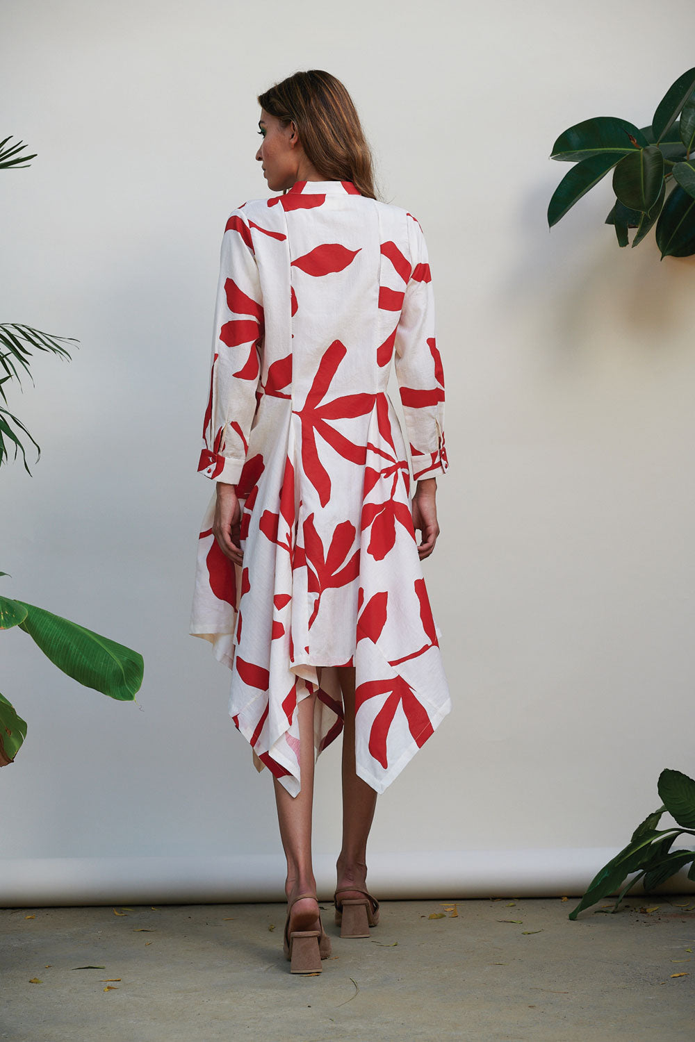 White Printed Midi Dress at Kamakhyaa by Kanelle. This item is Best Selling, Bold is beautiful, Casual Wear, Cotton Viscose, July Sale, Midi Dresses, Natural with azo dyes, Printed Selfsame, Prints, Regular Fit, Shirt Dresses, White, Womenswear