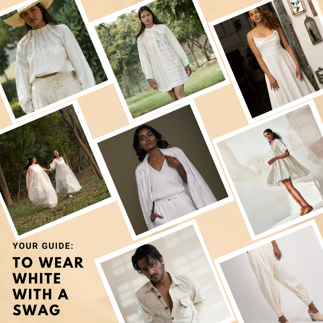 Wear white with a swag