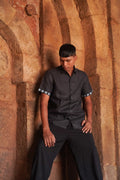 100% Hemp Black Short Sleeve Hemp Shirt at Kamakhyaa by Ewoke. This item is 100% Hemp, black shirt, Hemp, mens shirts, menswear, menswear black shirt, menswear shirts, Missing image, Nostalgia's Thread by Ewoke, shirts, Under $100