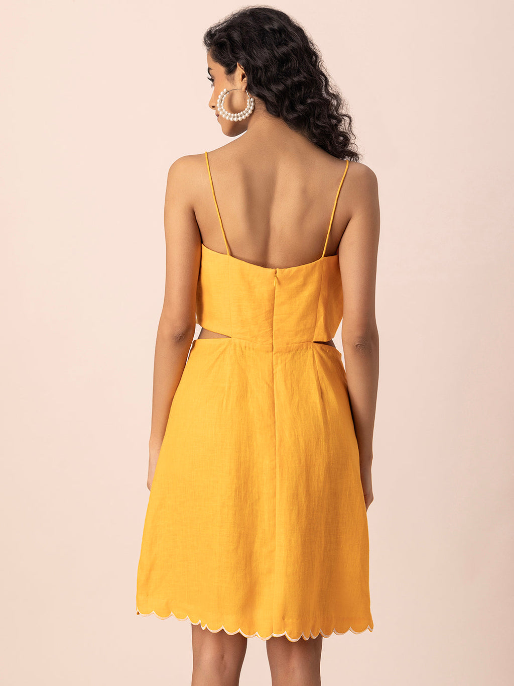 100% Hemp Dandelion Hemp Dress at Kamakhyaa by Ewoke. This item is 100% Hemp, embroidered dress, Floral, Hemp, hemp dress, Holiday wear, Nostalgia's Thread by Ewoke, sustainable fashion, Under $200, Yellow