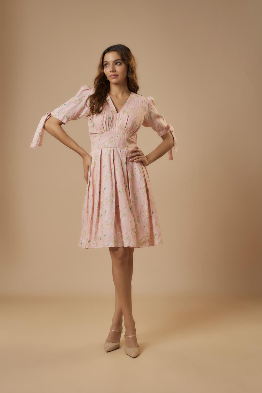 100% Hemp Olivia Hemp Dress Pink at Kamakhyaa by Ewoke. This item is 100% Hemp, Floral dress, Missing image, Nostalgia's Thread by Ewoke, sustainable fashion, Under $150, yellow hemp