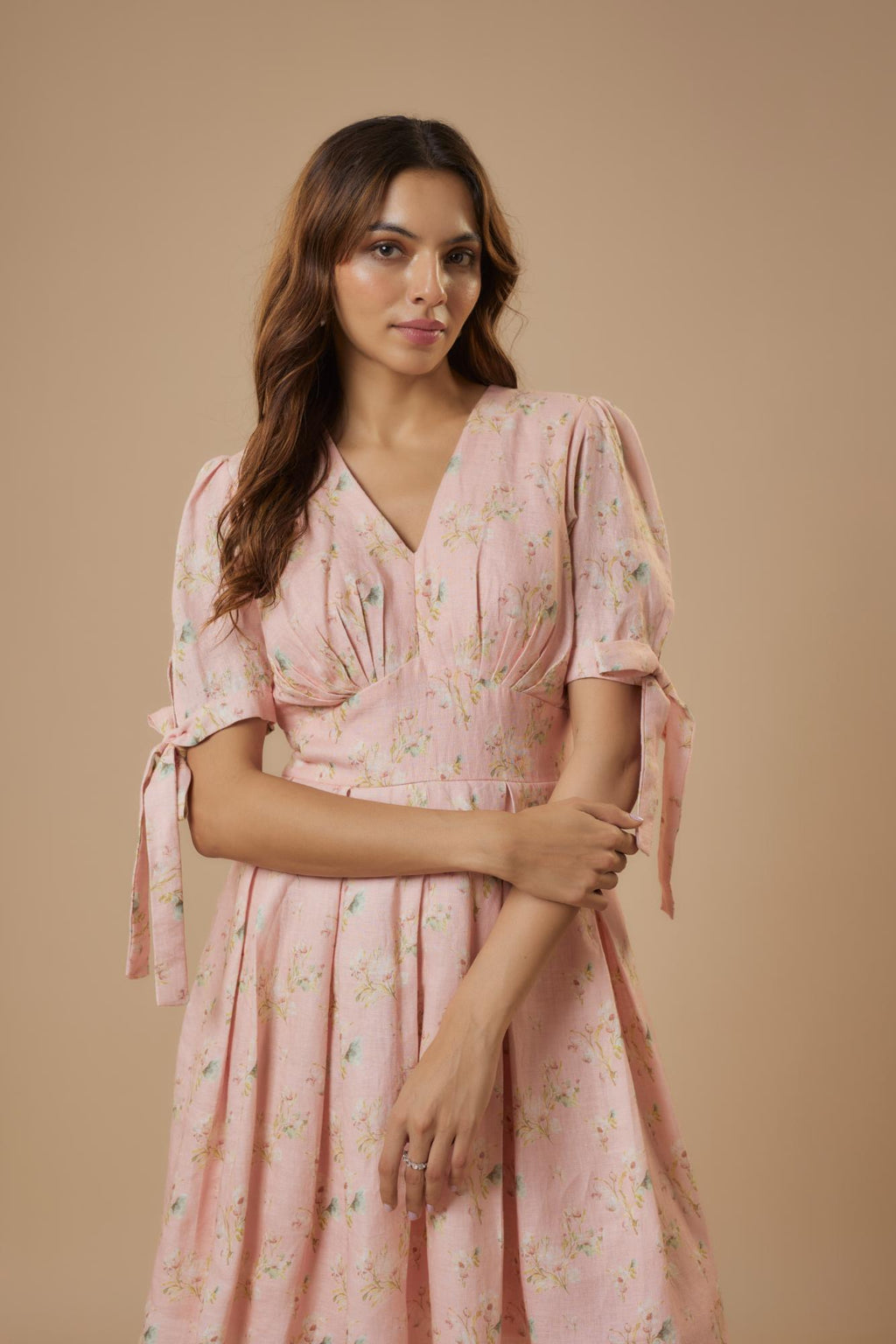 100% Hemp Olivia Hemp Dress Pink at Kamakhyaa by Ewoke. This item is 100% Hemp, Floral dress, Missing image, Nostalgia's Thread by Ewoke, sustainable fashion, Under $150, yellow hemp