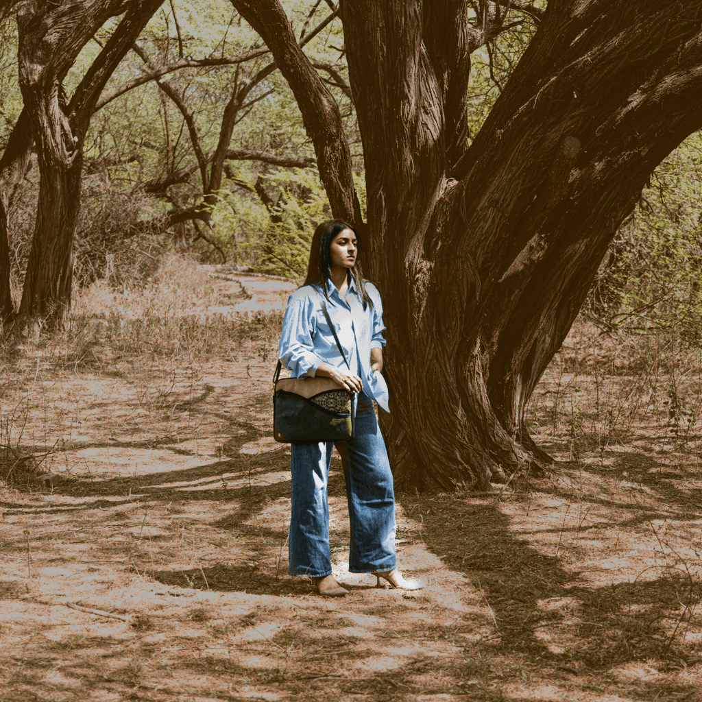 Acacia Vegan Leather Laptop Sleeve - Olive at Kamakhyaa by Green Hermitage. This item is A Walk in the Forest by Green Hermitage, Banana Leather, Laptop Bags, Olive Green, Under $50