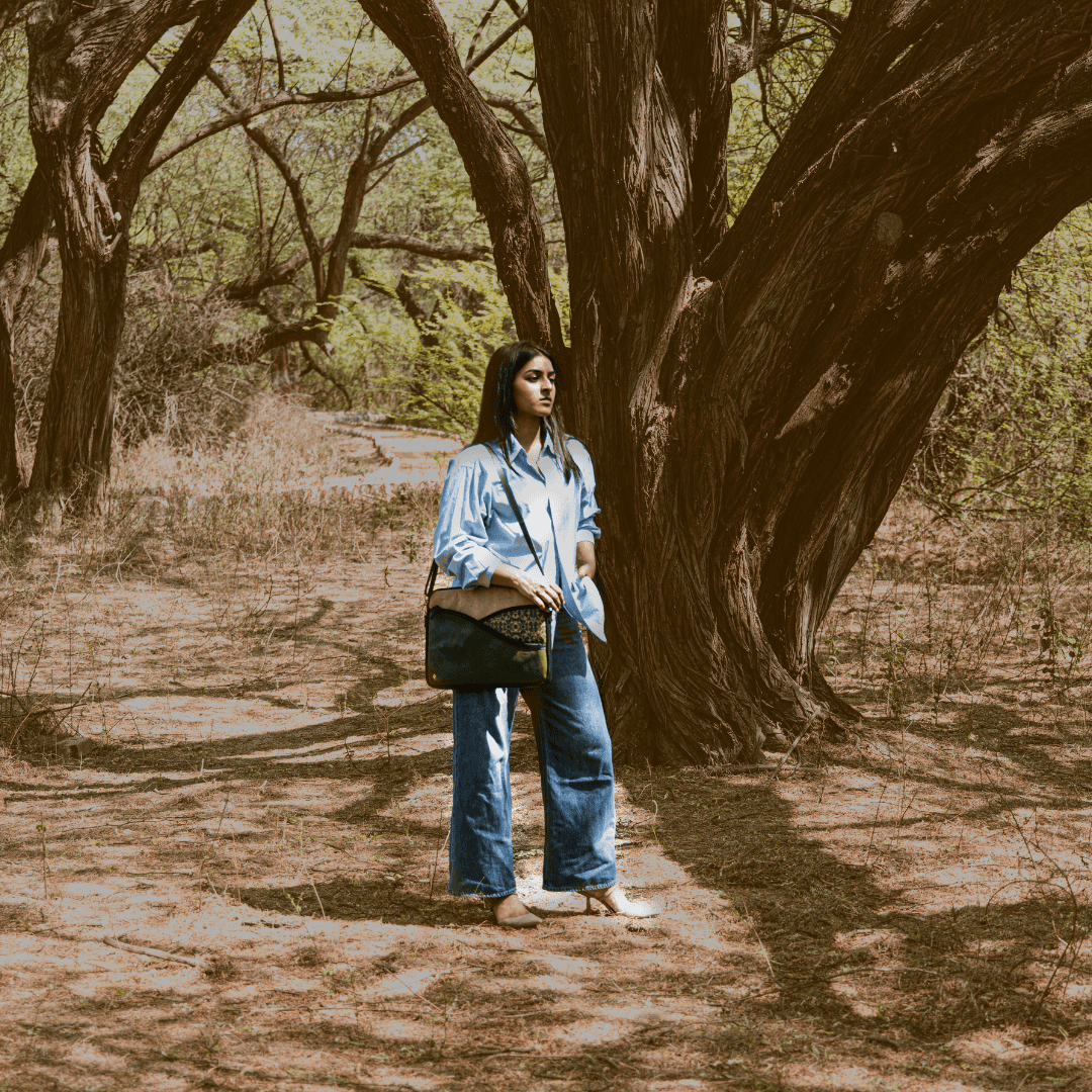 Acacia Vegan Leather Laptop Sleeve - Olive at Kamakhyaa by Green Hermitage. This item is A Walk in the Forest by Green Hermitage, Banana Leather, Laptop Bags, Olive Green, Under $50