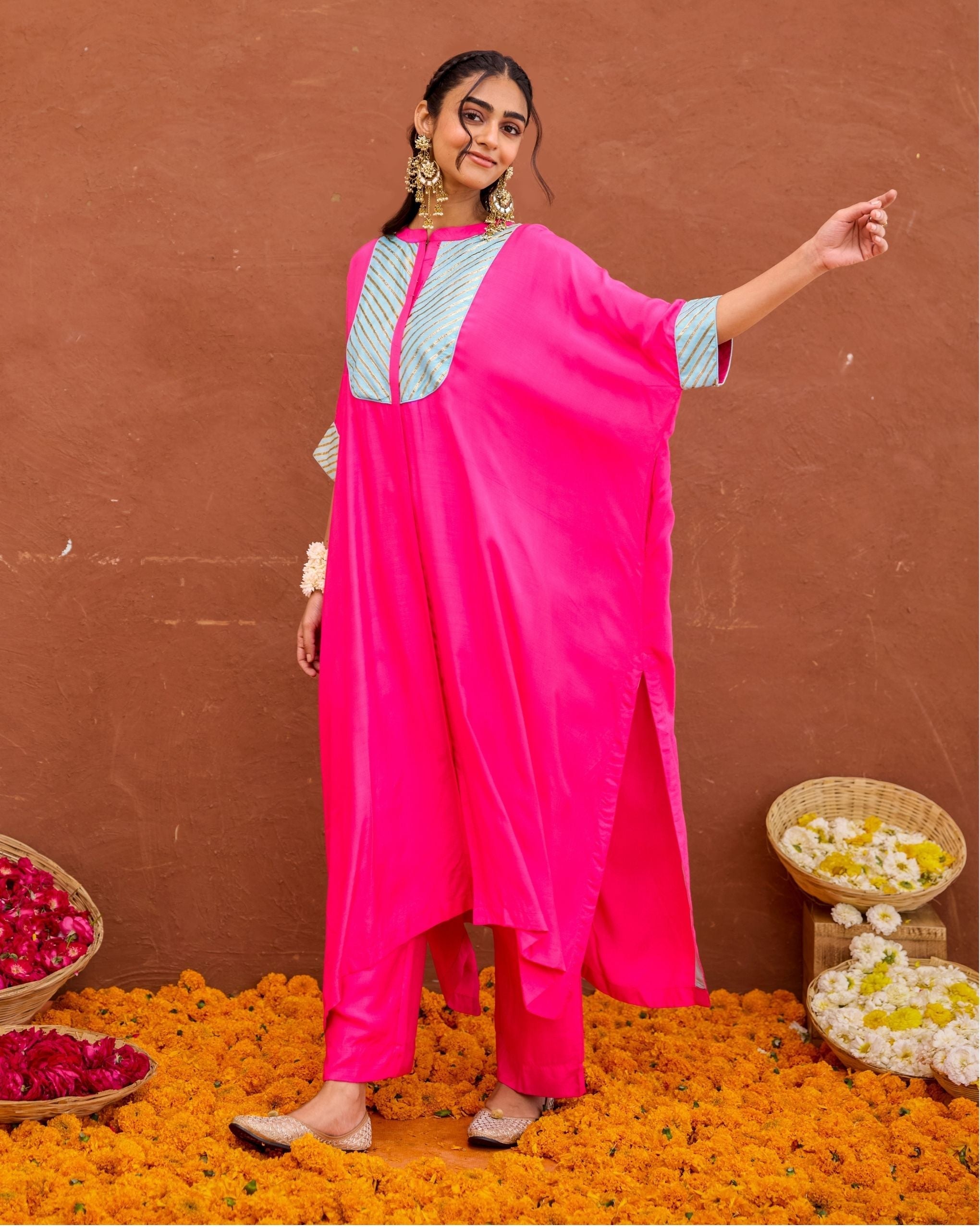 Aira Kaftan Set at kamakhyaa.com by Taro. This item is Saundh by Taro, Under $50