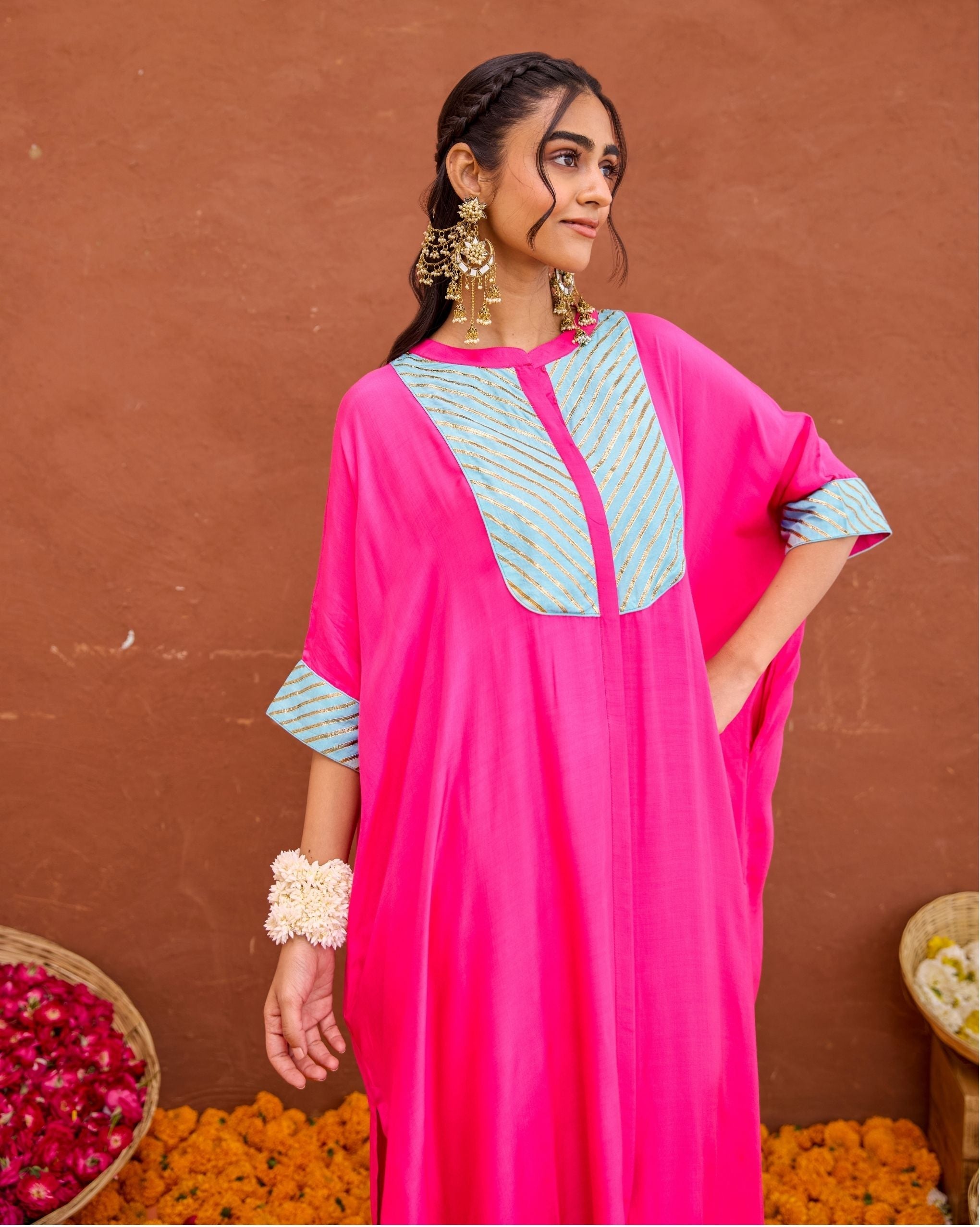 Aira Kaftan Set at kamakhyaa.com by Taro. This item is Saundh by Taro, Under $50