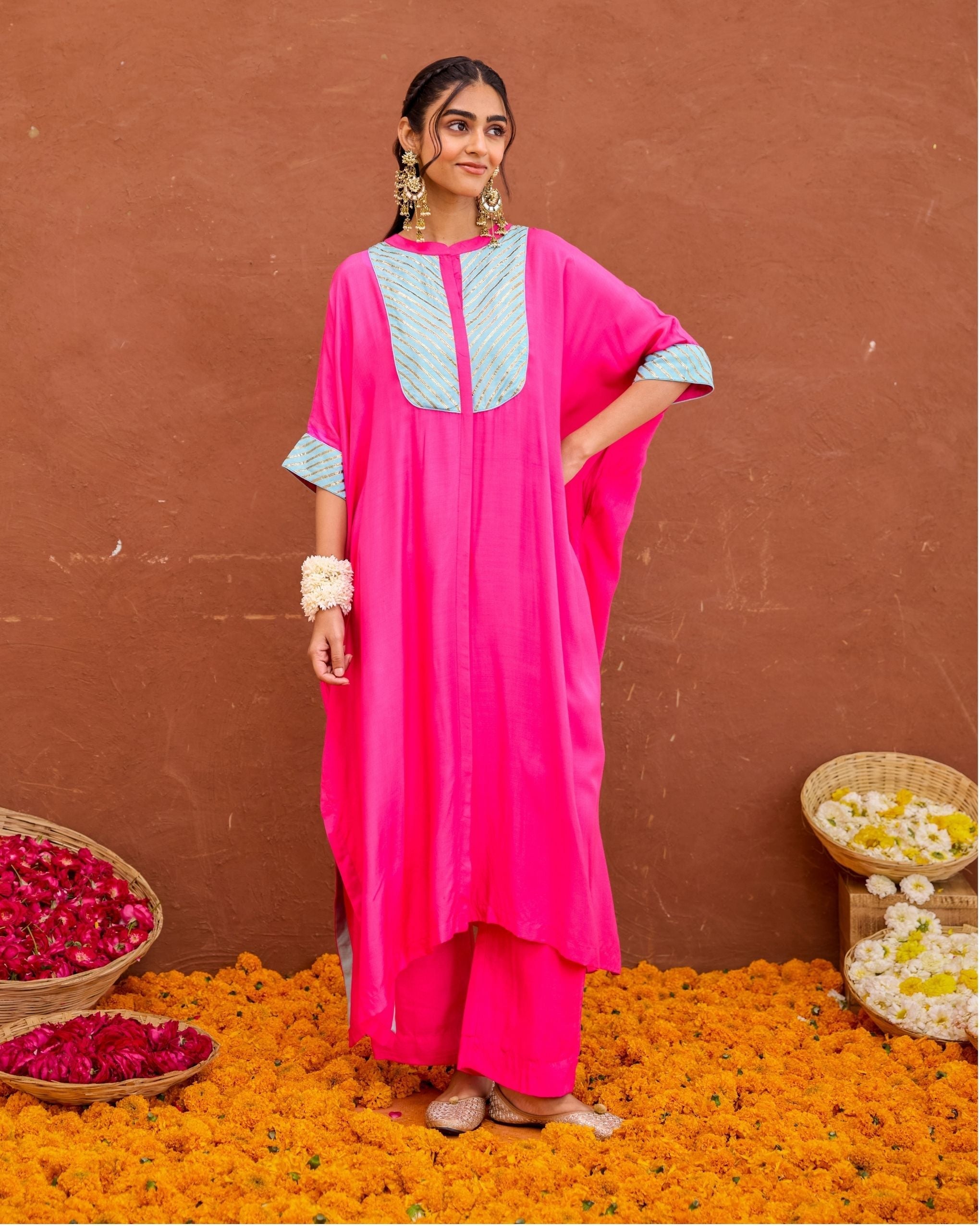 Aira Kaftan Set at kamakhyaa.com by Taro. This item is Saundh by Taro, Under $50