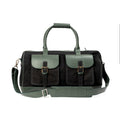 Ajax Vegan Leather Duffle Bag - Black at Kamakhyaa by Green Hermitage. This item is A Walk in the Forest by Green Hermitage, Banana Leather, Black, Canvas, Duffle Bags, Under $50