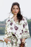 Boxy Oversized Top with Embroidered Collar & Sleeves at kamakhyaa.com by Akashi Clothing. This item is Cosmos by Akashi Clothing, Internal Tags Missing, Under $100