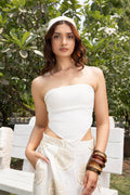 Bandana Tube Top with Ruched Back at kamakhyaa.com by Akashi Clothing. This item is Cosmos by Akashi Clothing, Internal Tags Missing, Under $50