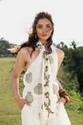 Embroidered scandavian scarft Top at kamakhyaa.com by Akashi Clothing. This item is Cosmos by Akashi Clothing, Internal Tags Missing, Under $100