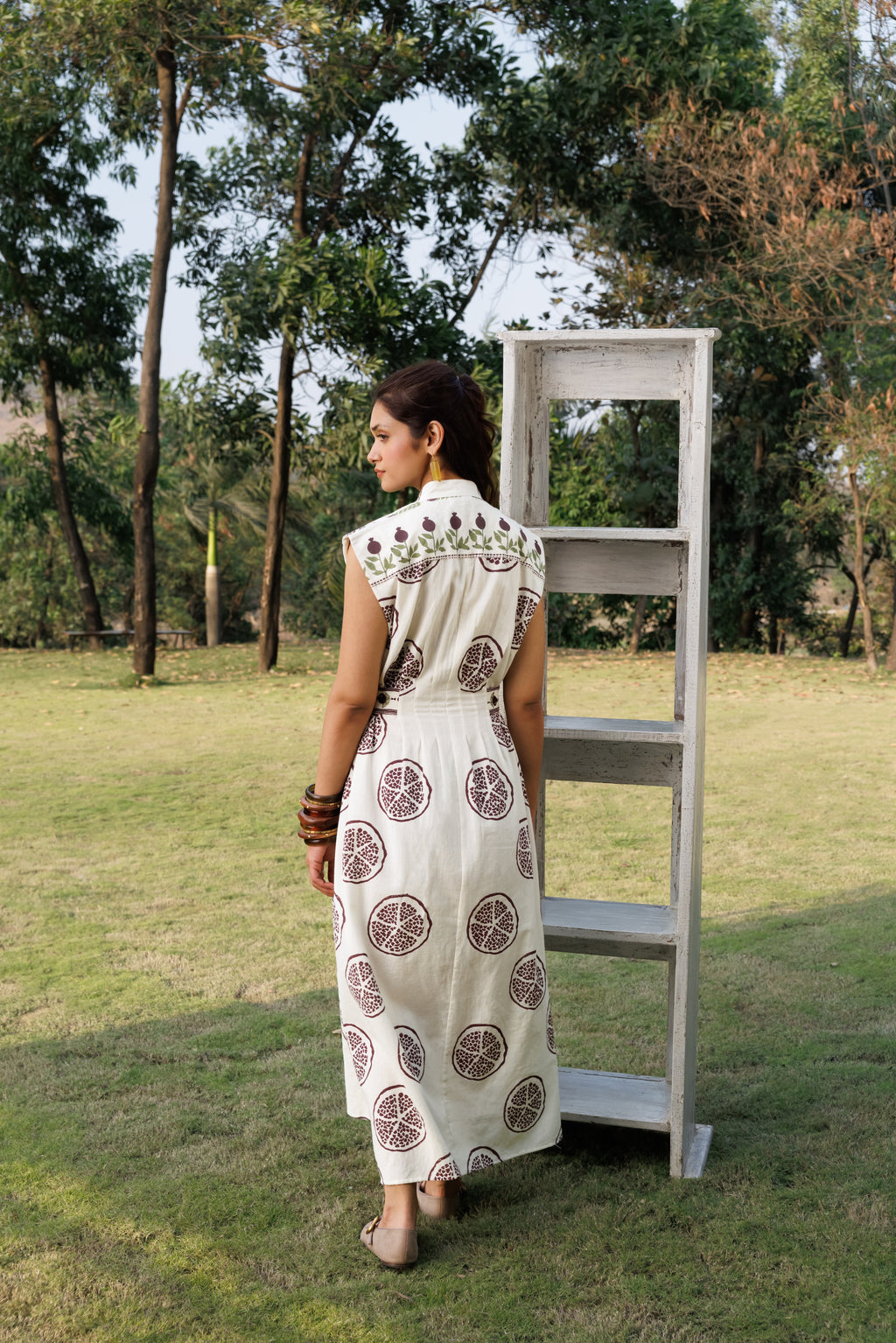 Sleeveless button down maxi dress at kamakhyaa.com by Akashi Clothing. This item is Cosmos by Akashi Clothing, Internal Tags Missing, Under $150
