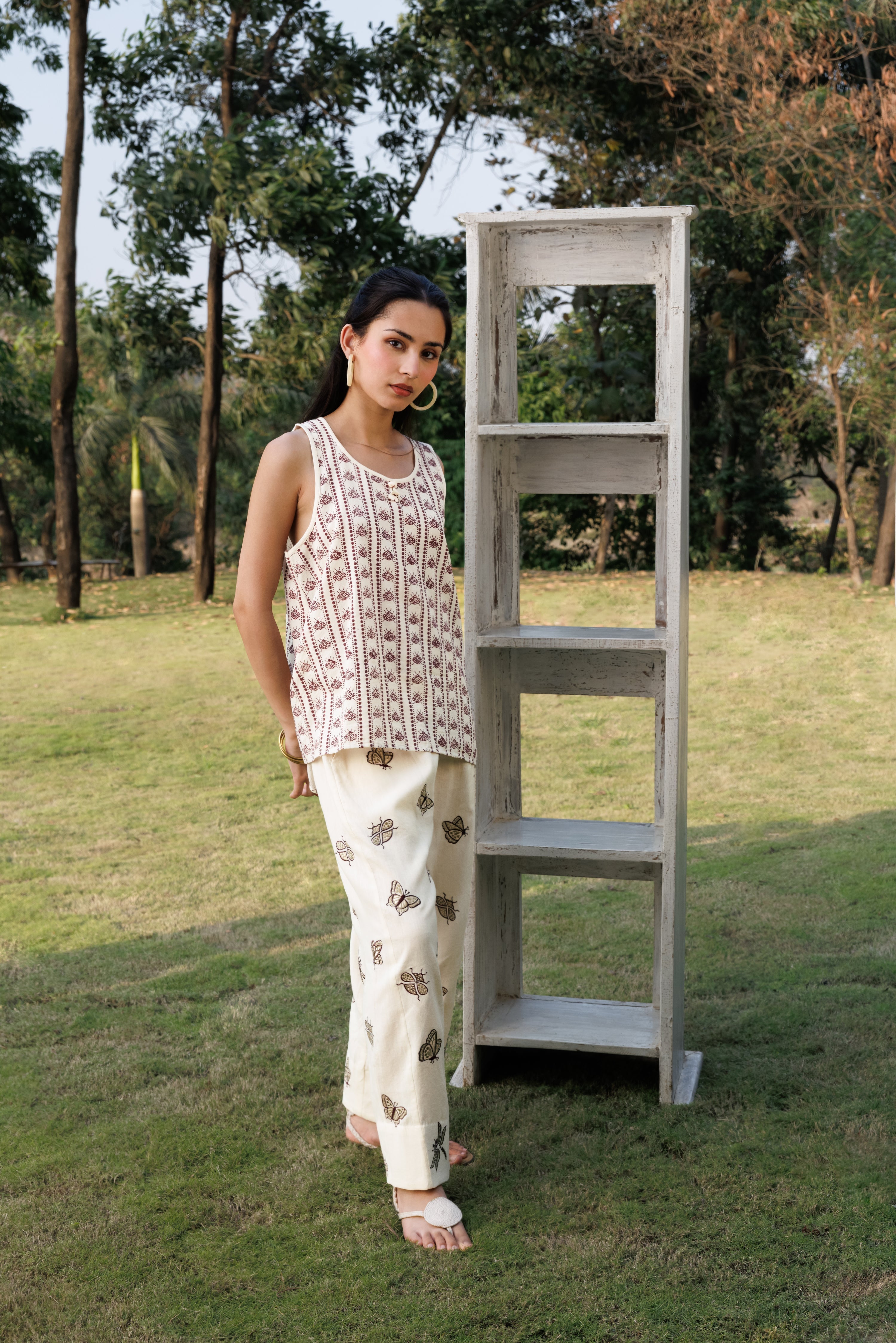 Oversized Tunic with Back Slit at kamakhyaa.com by Akashi Clothing. This item is Cosmos by Akashi Clothing, Internal Tags Missing, Under $100