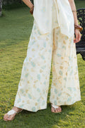 Printed Wide-Leg Pants with Side Elastic Waist at kamakhyaa.com by Akashi Clothing. This item is Cosmos by Akashi Clothing, Internal Tags Missing, Under $100