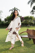 Floral Kaftan with Embroidered Detailing at kamakhyaa.com by Akashi Clothing. This item is Cosmos by Akashi Clothing, Internal Tags Missing, Under $50