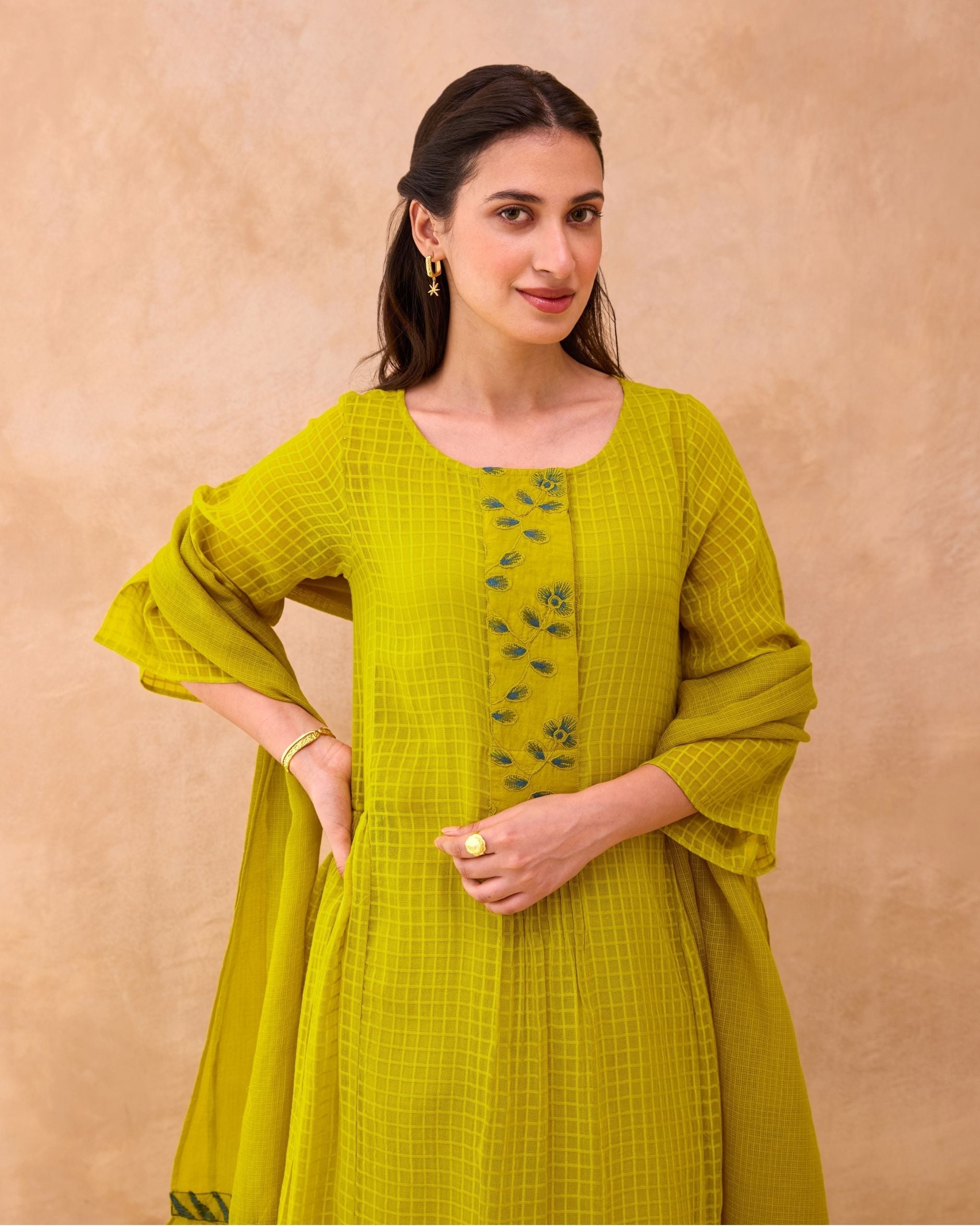 Amber Bloom Kurta Set at Kamakhyaa by Taro. This item is Everyday Connection by Taro