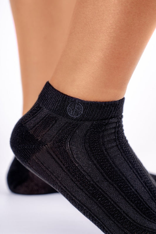 Ankle Socks - All Black at Kamakhyaa by 1 People. This item is Ankle length, Black, Elastane, Lenzing Modal, Made from Natural Materials, Nylon, Polyester, Socks