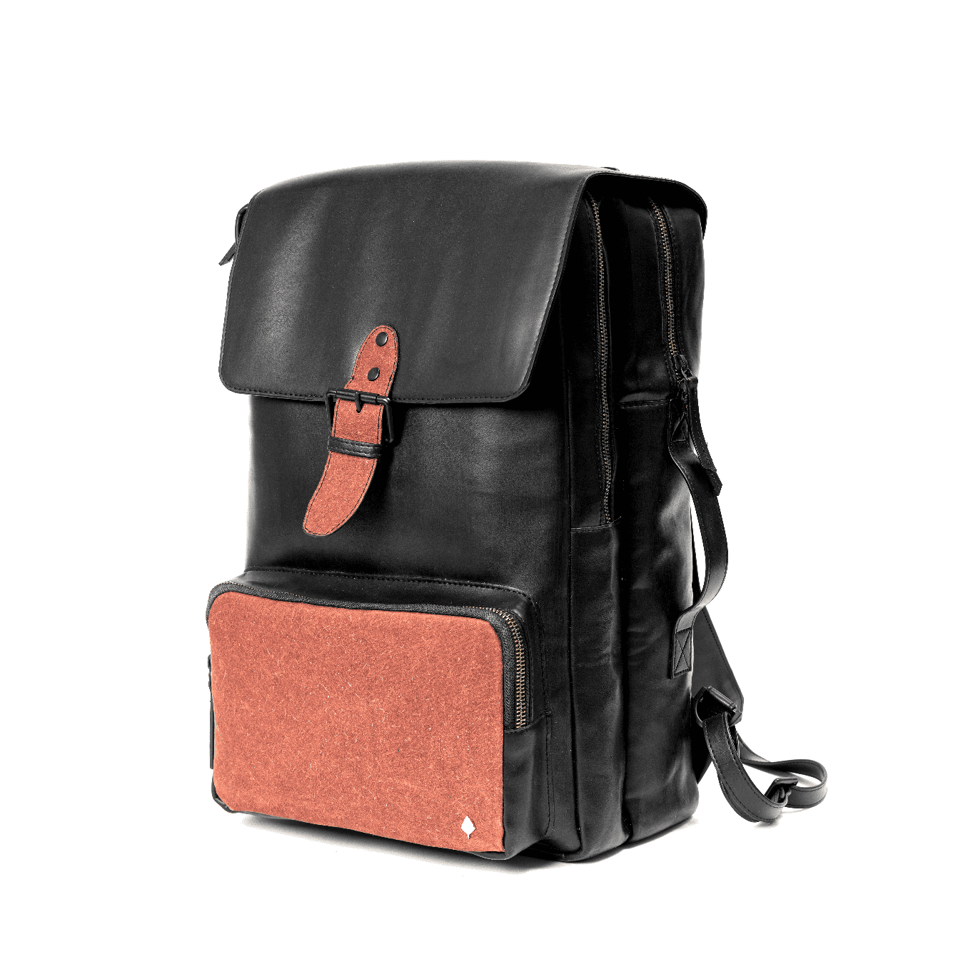 Arden Vegan Leather Backpack - Black at Kamakhyaa by Green Hermitage. This item is A Walk in the Forest by Green Hermitage, Bagpacks, Banana Leather, Black, Under $50