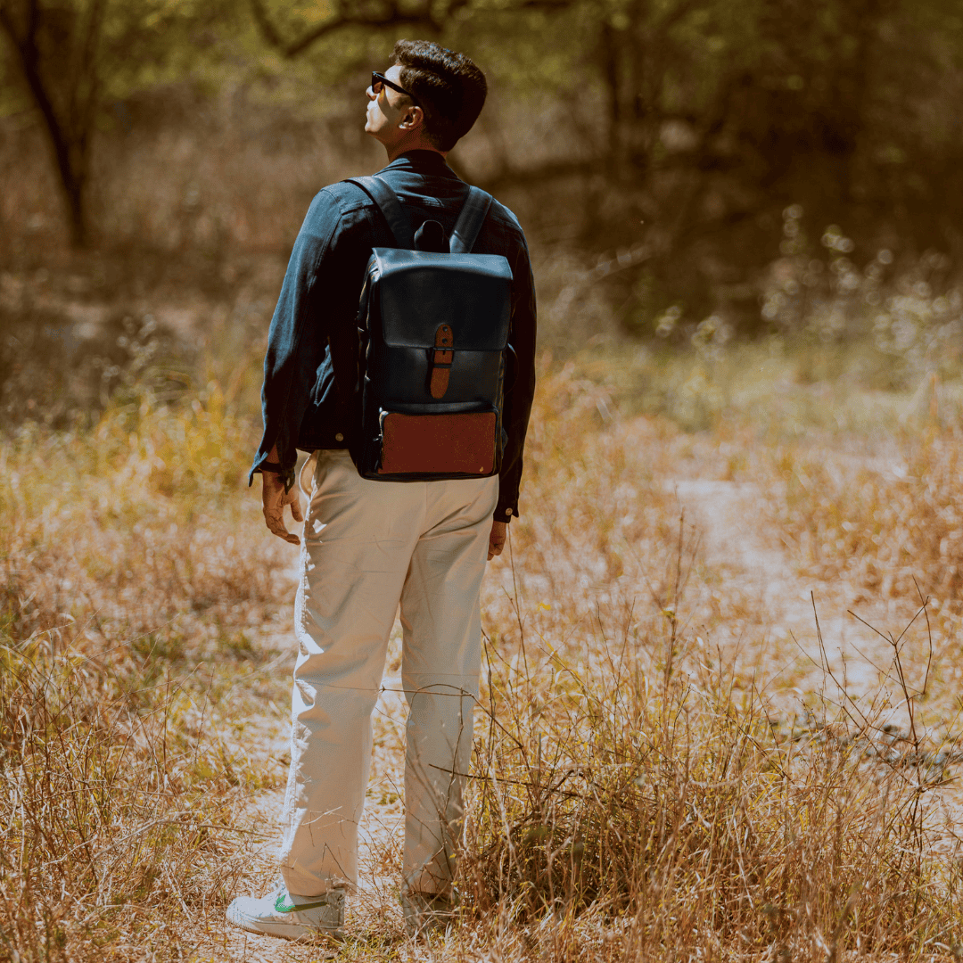 Arden Vegan Leather Backpack - Black at Kamakhyaa by Green Hermitage. This item is A Walk in the Forest by Green Hermitage, Bagpacks, Banana Leather, Black, Under $50