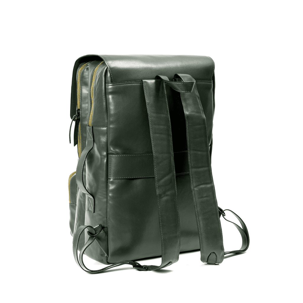 Arden Vegan Leather Backpack - Green at Kamakhyaa by Green Hermitage. This item is A Walk in the Forest by Green Hermitage, Bagpacks, Banana Leather, Black, Under $50