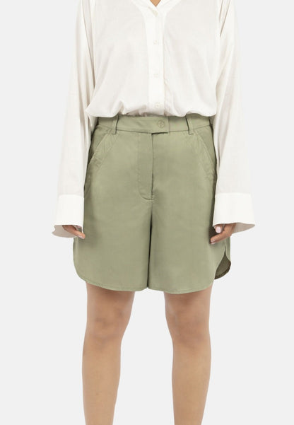 Auckland Shorts-Sage at Kamakhyaa by 1 People. This item is Bottoms, Grey, Made from Natural Materials, Shorts