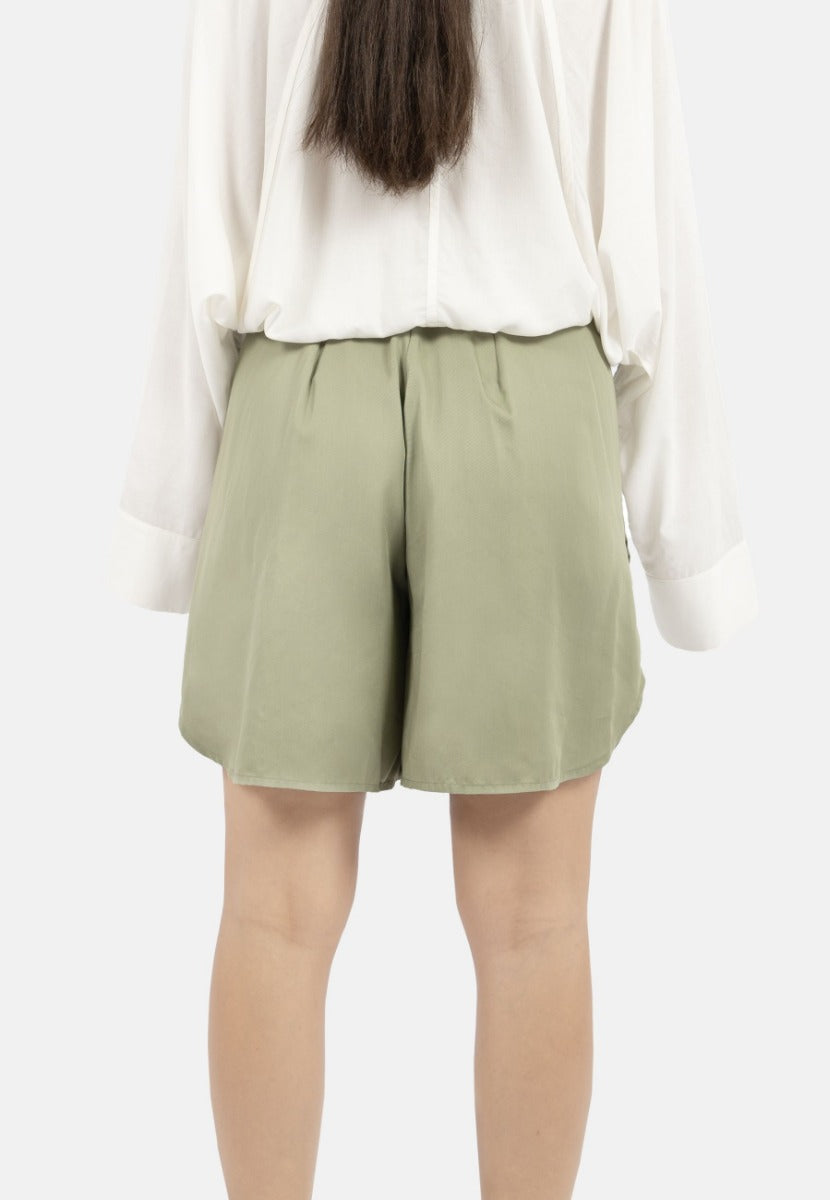 Auckland Shorts-Sage at Kamakhyaa by 1 People. This item is Bottoms, Grey, Made from Natural Materials, Shorts