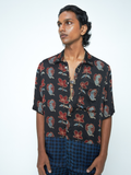 Beast Shirt at Kamakhyaa by Anushé Pirani. This item is Bloom After Dark by Anushe Pirani, Menswear, Midnight Blueprint, Tops & Shirts, Under $50
