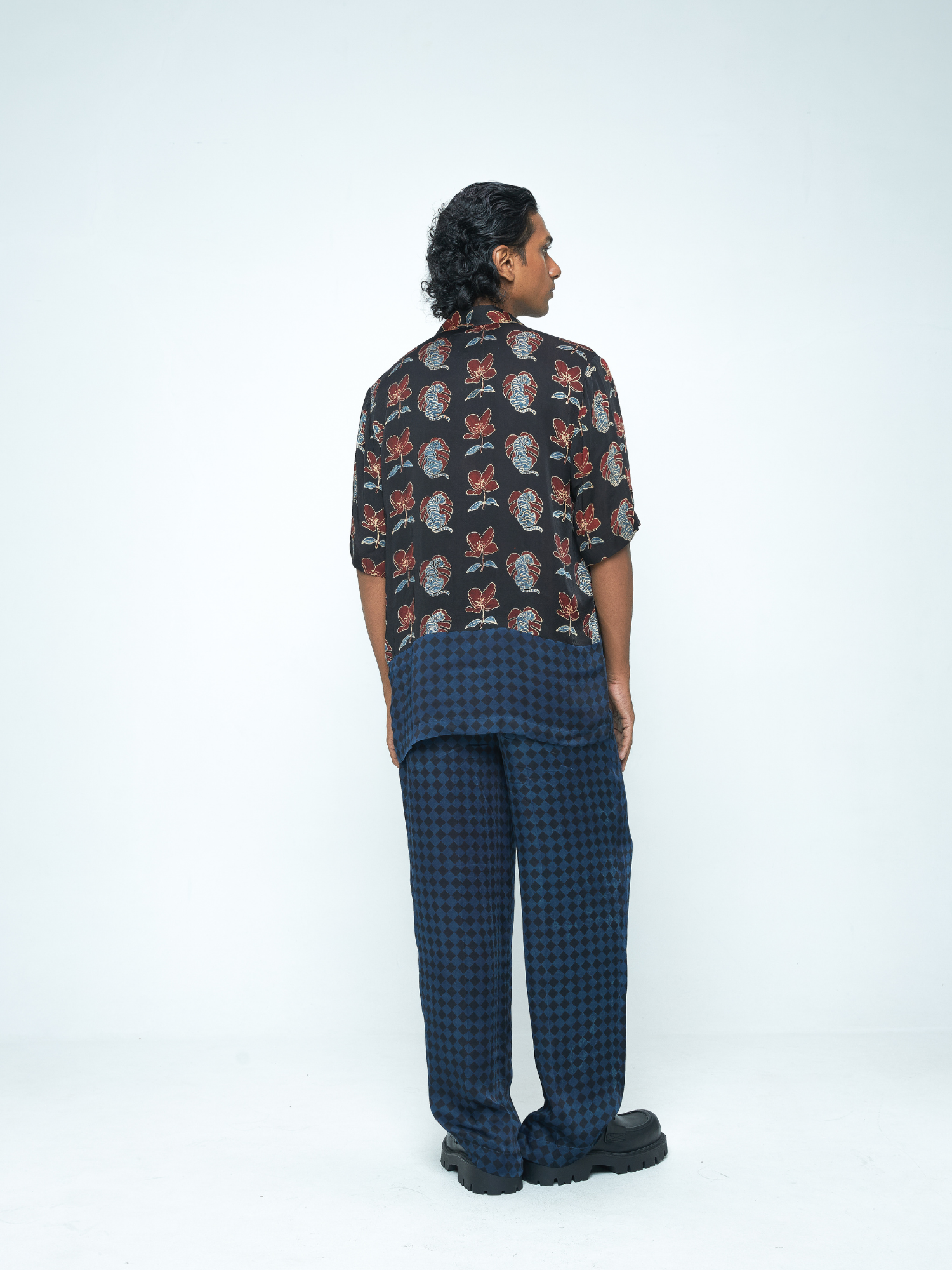 Beast Shirt at Kamakhyaa by Anushé Pirani. This item is Bloom After Dark by Anushe Pirani, Menswear, Midnight Blueprint, Tops & Shirts, Under $50