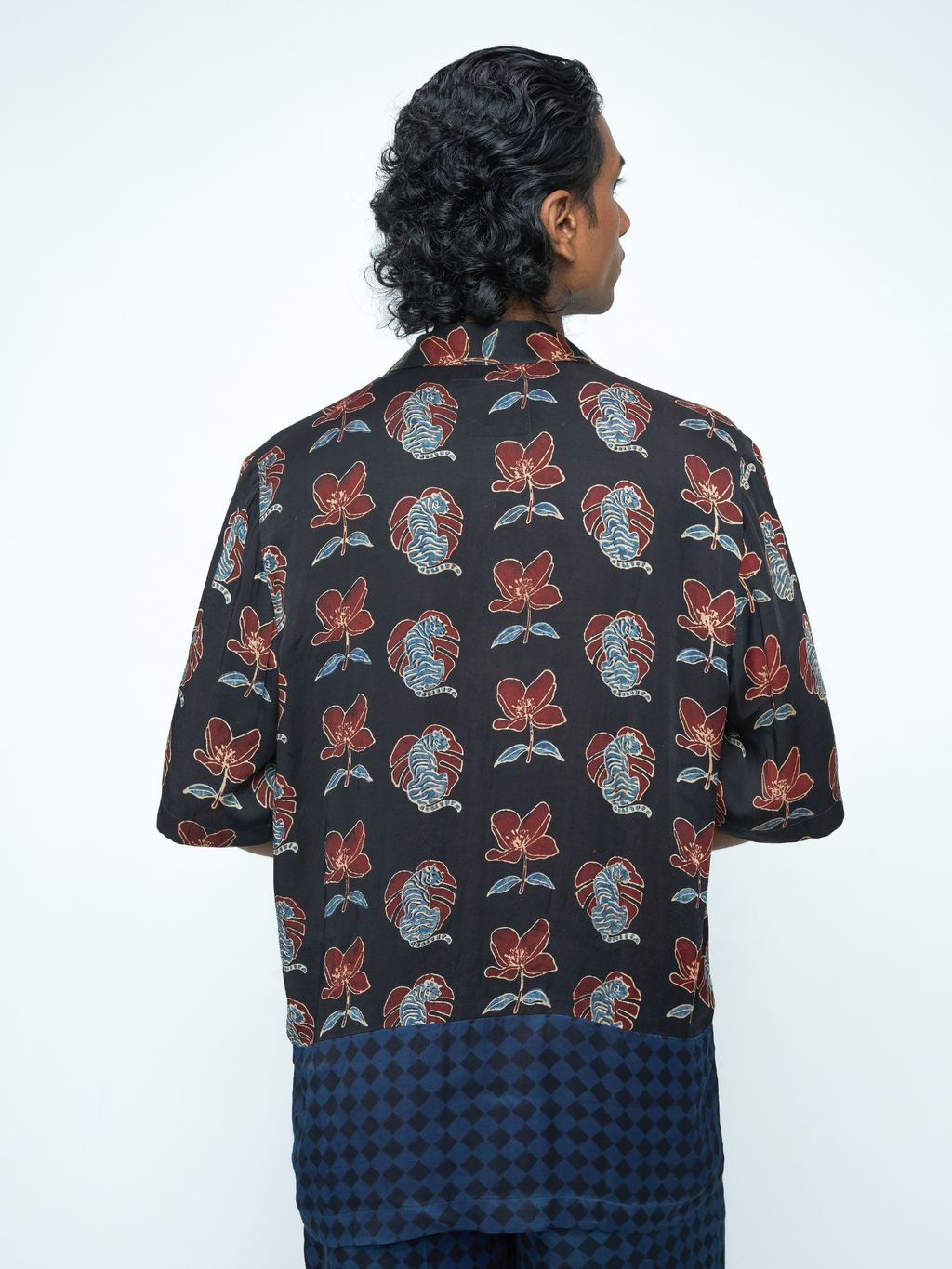Beast Shirt at Kamakhyaa by Anushé Pirani. This item is Bloom After Dark by Anushe Pirani, Menswear, Midnight Blueprint, Tops & Shirts, Under $50