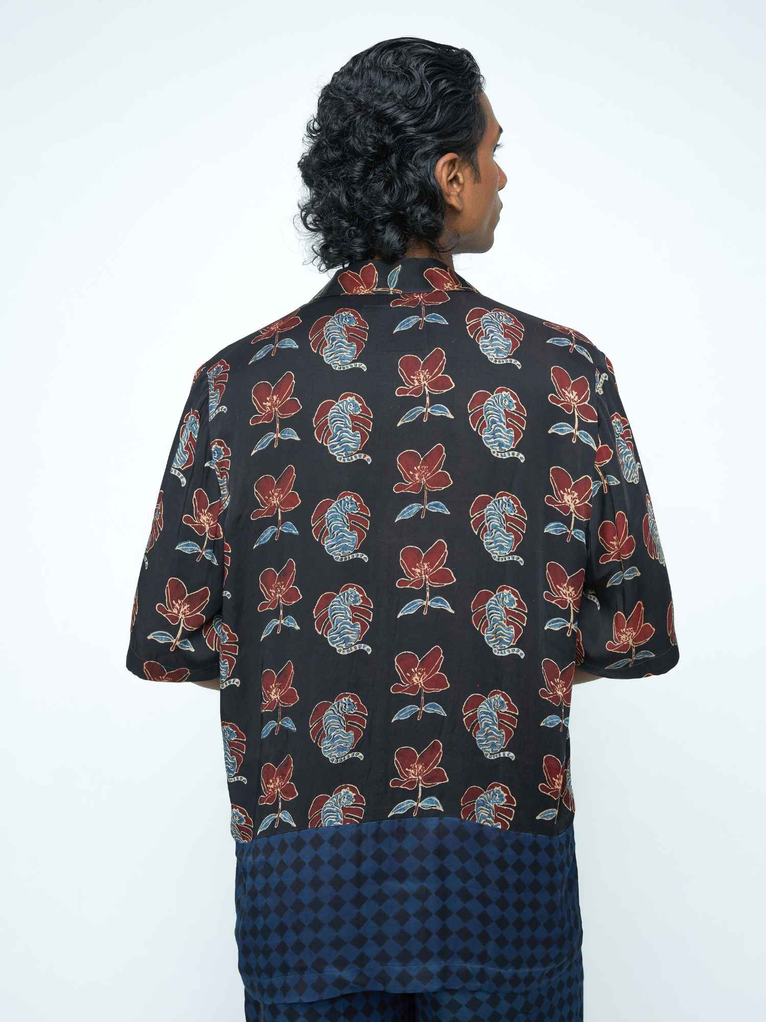 Beast Shirt at Kamakhyaa by Anushé Pirani. This item is Bloom After Dark by Anushe Pirani, Menswear, Midnight Blueprint, Tops & Shirts, Under $50