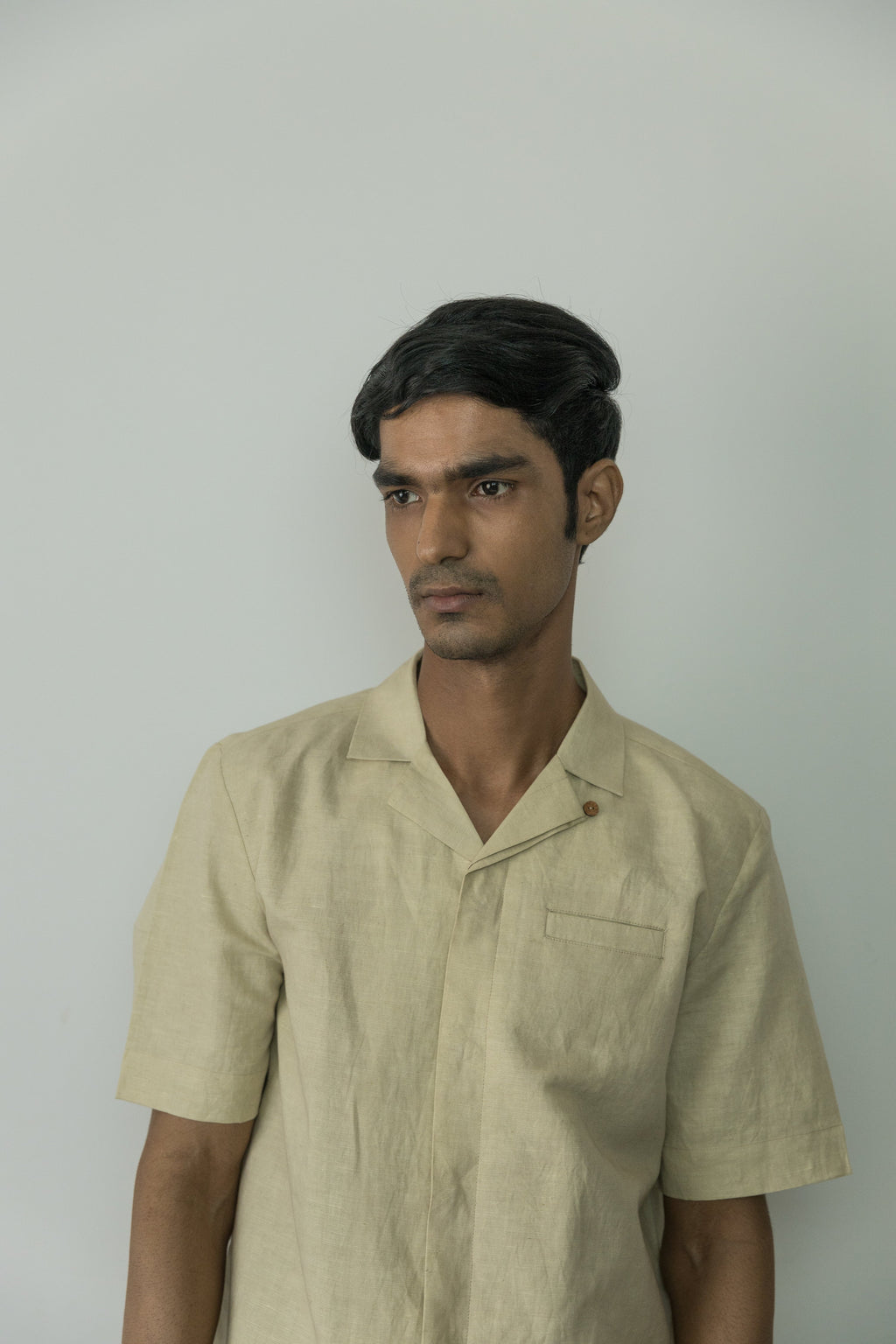 Beige Cotton Shirt