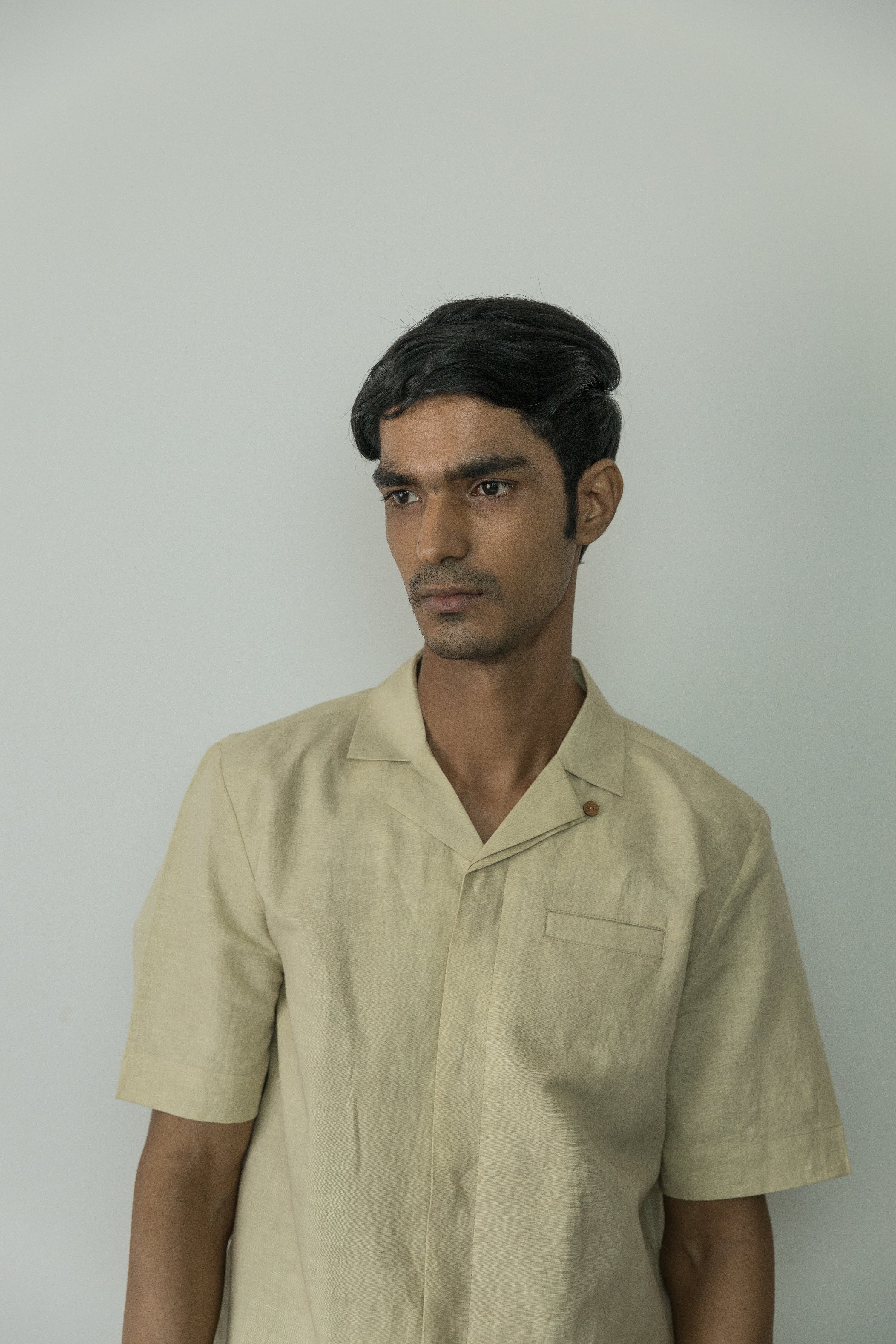 Beige Cotton Shirt