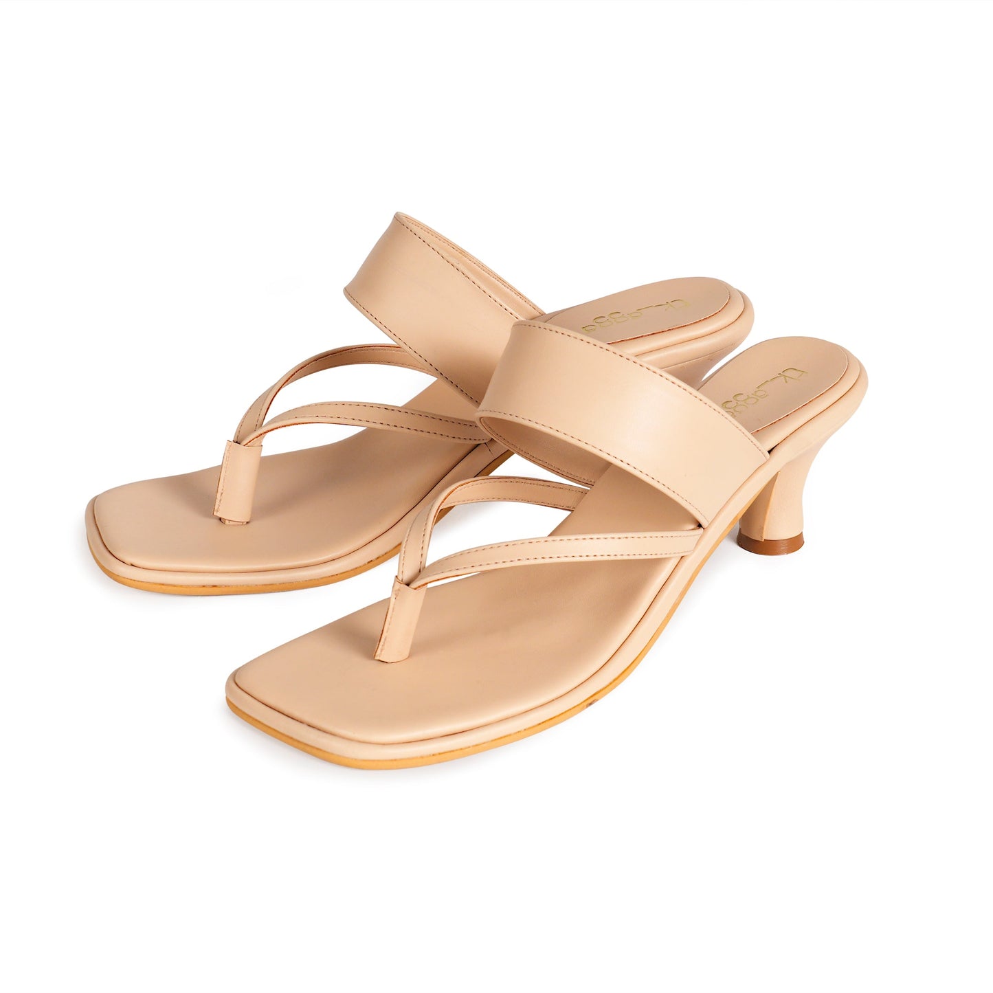 Beige Strap Heels at Kamakhyaa by EK_agga. This item is heels