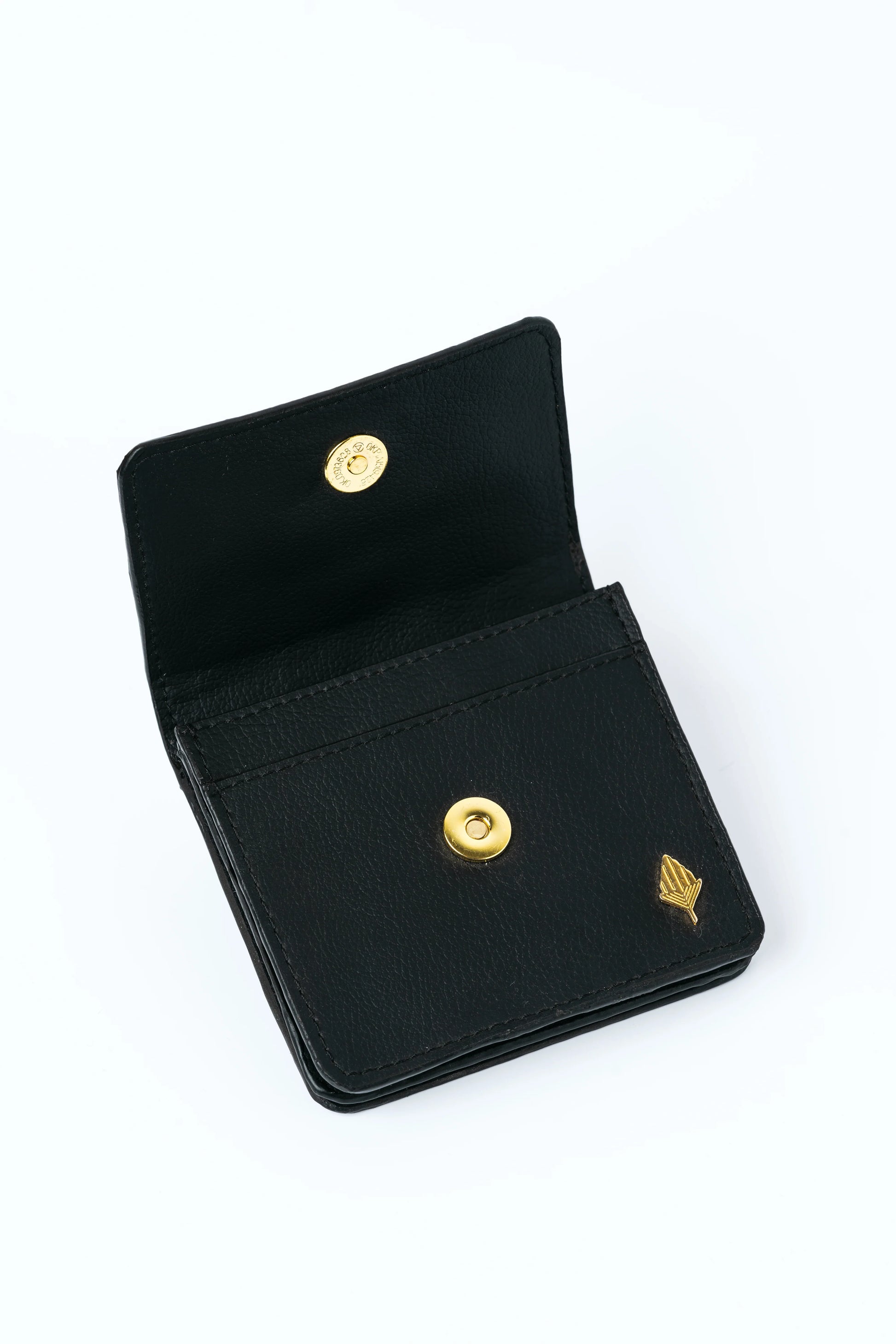 Black Embroidered Cardholder at Kamakhyaa by Green Hermitage. This item is Banjara Embroidery, Black, Cactus Leather, Cardholders, Evening Wear, Free Size, Hemp, Lyocell, Recycled