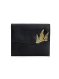 Black Embroidered Crossbody Bag at Kamakhyaa by Green Hermitage. This item is Apple Leather, Black, Casual Wear, Crossbody Bags, Free Size, Hemp, Lyocell, Recycled, Thread Work Embroidery