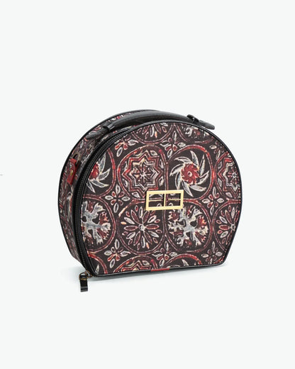 Black Hand Bag at Kamakhyaa by The Indian Trunk. This item is Artisan Made, Batik Prints, Black, Casual Wear, Free Size, Hand Bags, leather, Modal Satin