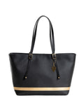 Black Office Wear Tote Bag at Kamakhyaa by Green Hermitage. This item is Back, Cactus Leather, Free Size, Hemp, Lyocell, Office Wear, Recycled, Solids, Tote Bags