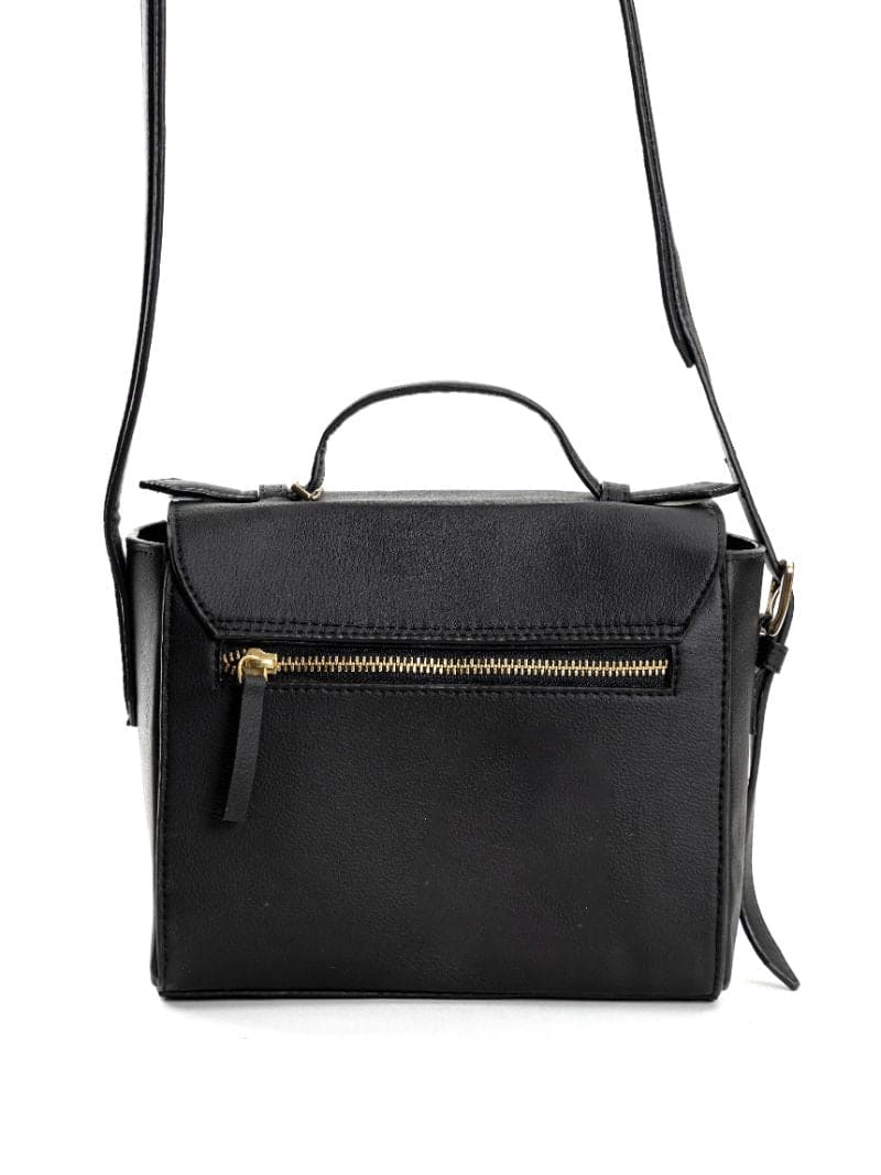 Black Solid Crossbody Bag at Kamakhyaa by Green Hermitage. This item is Apple Leather, Black, Crossbody Bags, Evening Wear, Free Size, Hemp, Lyocell, Recycled, Solids