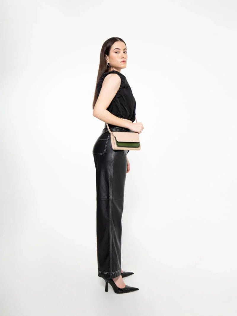 Black Solid Women Wallet at Kamakhyaa by Green Hermitage. This item is Apple Leather, Beige, Cactus Leather, Casual Wear, Free Size, Hemp, Lyocell, Recycled, Solids, Women Wallets