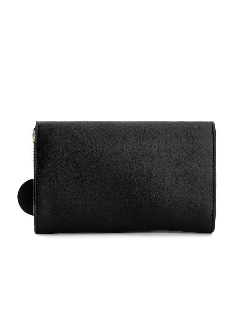 Black Solid Women Wallet at Kamakhyaa by Green Hermitage. This item is Black, Cactus Leather, Casual Wear, Free Size, Hemp, Lyocell, Recycled, Solids, Women Wallets