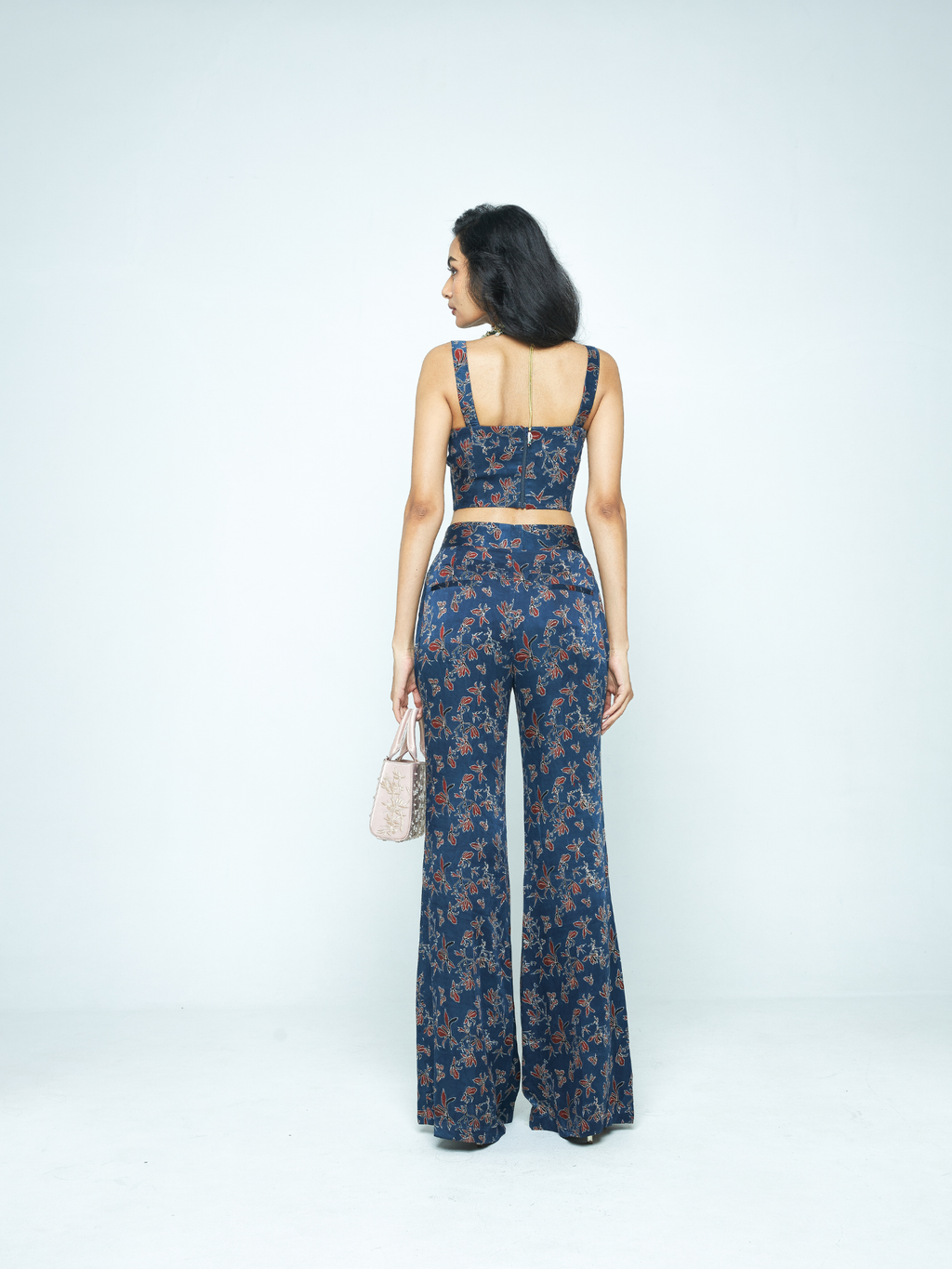 Bloom Corset at Kamakhyaa by Anushé Pirani. This item is Bloom After Dark by Anushe Pirani, Midnight Blueprint, Tops & Shirts, Under $200, Woman co-ord sets, Womenswear