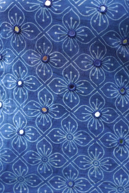 Blue Printed Kurta with pant at Kamakhyaa by Hasttvam. This item is Cotton, Floral, Fusion Wear, Indigo, Natural dyes, Relaxed Fit, Respondible production and Vegan